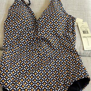 Profile by Gottex Women’s One Piece V Neck Swimsuit Tummy Control Swim Essential